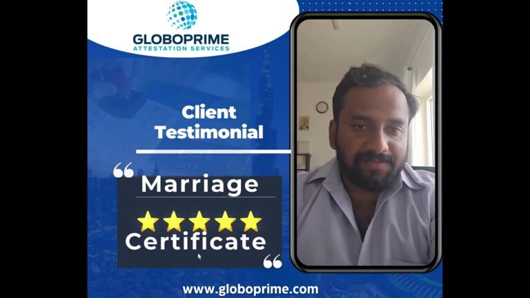 Marriage Certificate Attestation UAE